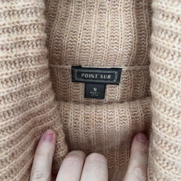 J Crew/Point Sur peach cowl neck sweater - Picture 5 of 5